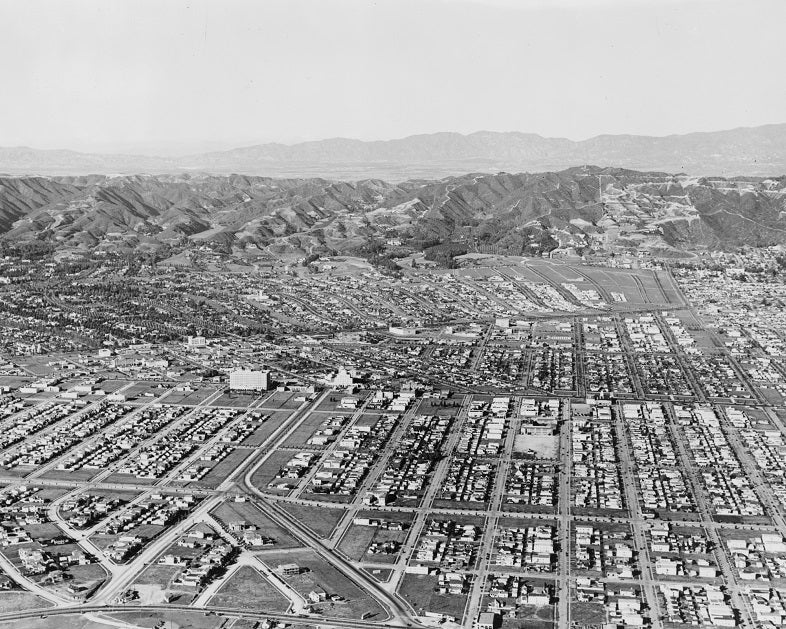 Aerial view of Beverly Hills 1931 Print