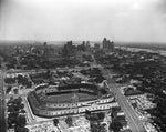 Aerial view of Briggs Stadium 1950s Print