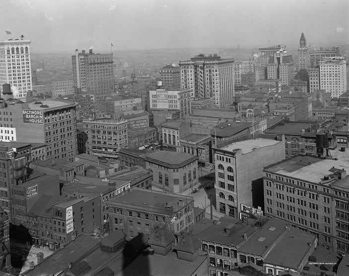 Baltimore from Emerson Tower 1912 Print