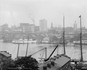 Baltimore from Federal Hill 1903 Print