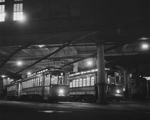 Baltimore Trolley Terminal 1943 Print