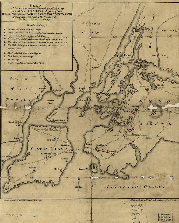 Battle of Long Island 1776 British Attack Plan