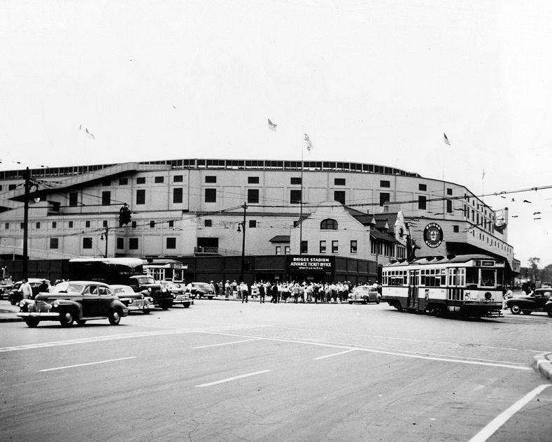 Briggs Stadium 1950s Print