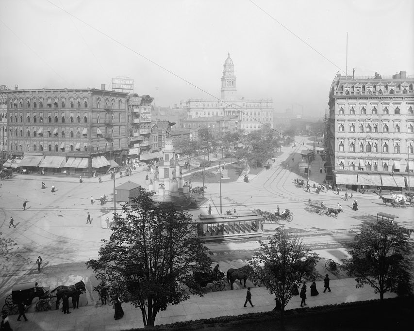 Cadillac Square 1902 Print