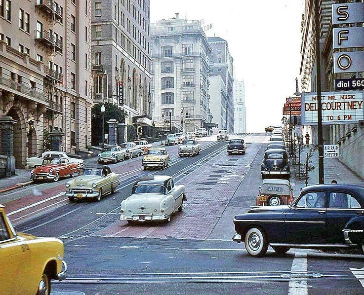 California and Powell 1950s Print