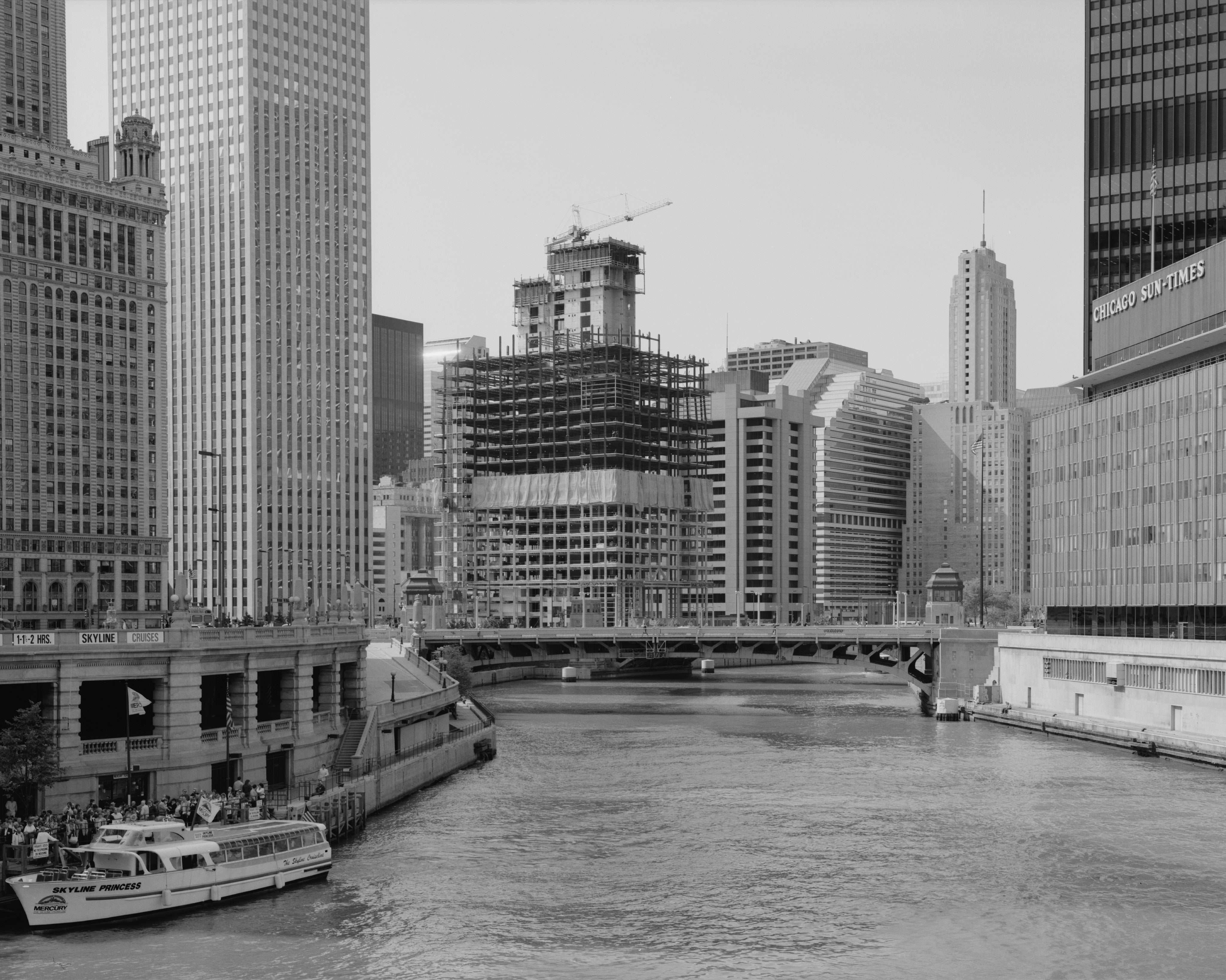 Chicago River from Michigan Ave 1988 Print