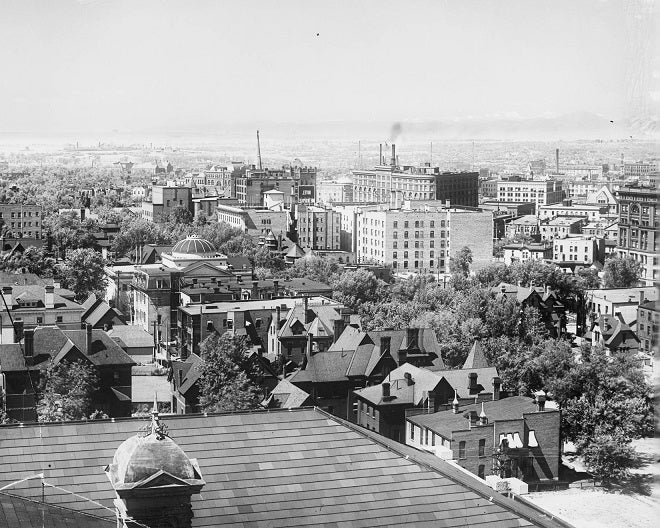 Denver from the Capitol 1905 Print