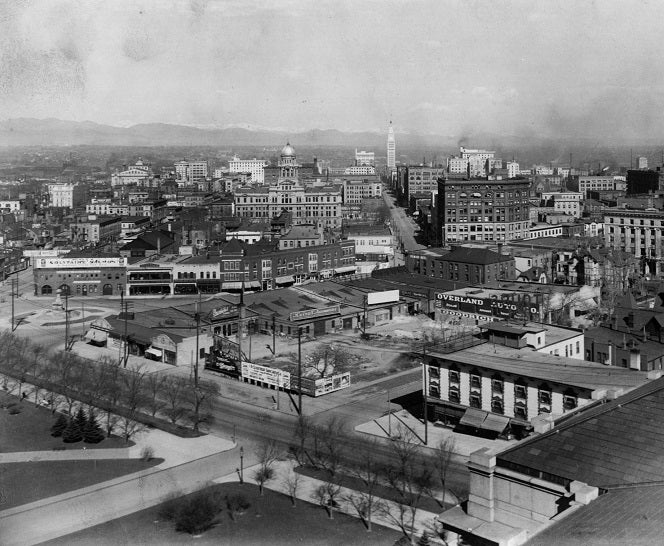 Denver Skyline 1910 Print