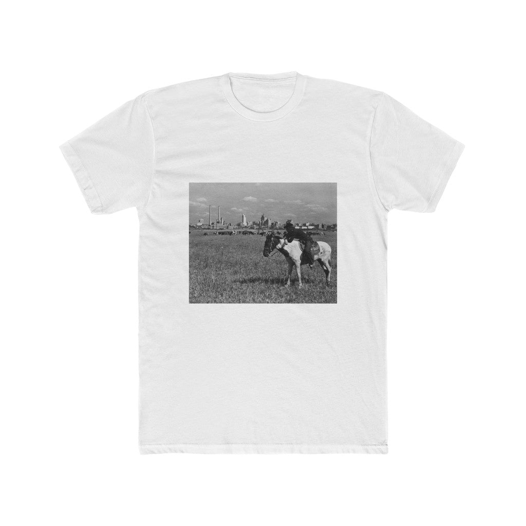 Cowboy with Dallas Skyline 1945 T-Shirt