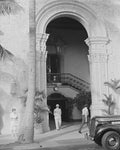 Entrance to the Roney Plaza Hotel 1939 Print