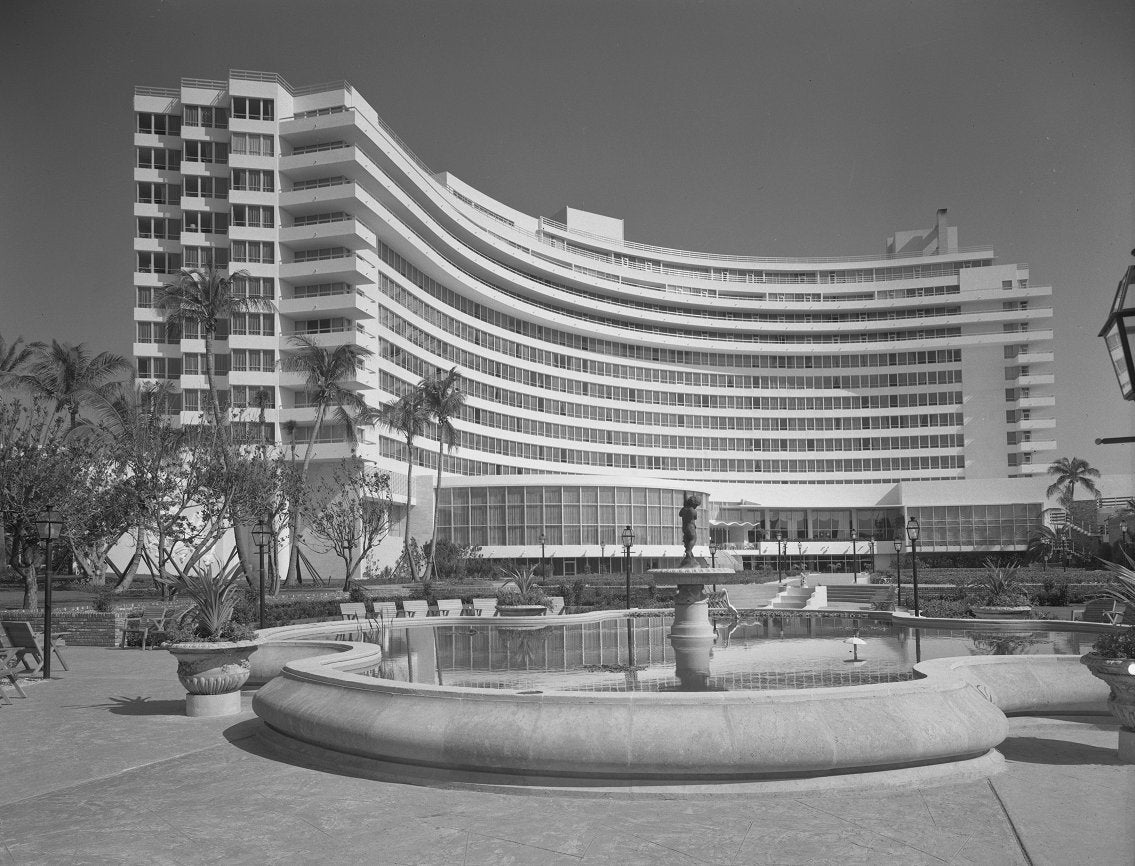 Fontainebleau Hotel Miami Beach 1955 Print