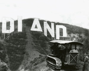 Hollywoodland Sign under Construction 1923 Print