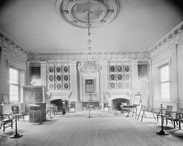 Independence Hall Assembly Room 1905 Print