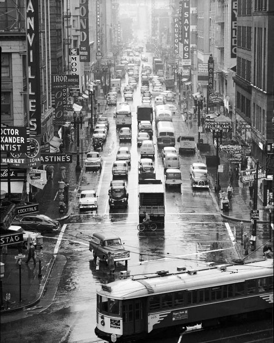 Kearny Street 1957 Print