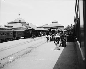 La Grande Railway Station 1893 Print