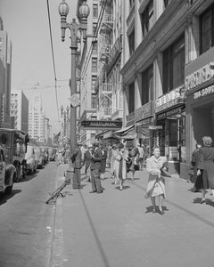 LA Street Scene 1942 Print