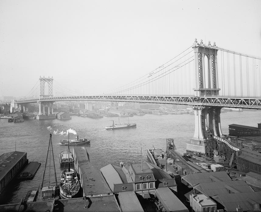 Manhattan Bridge 1909 Print