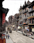 New York's Chinatown 1900 Color Print