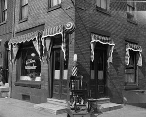 Philadelphia Barber Shop 1937 Print