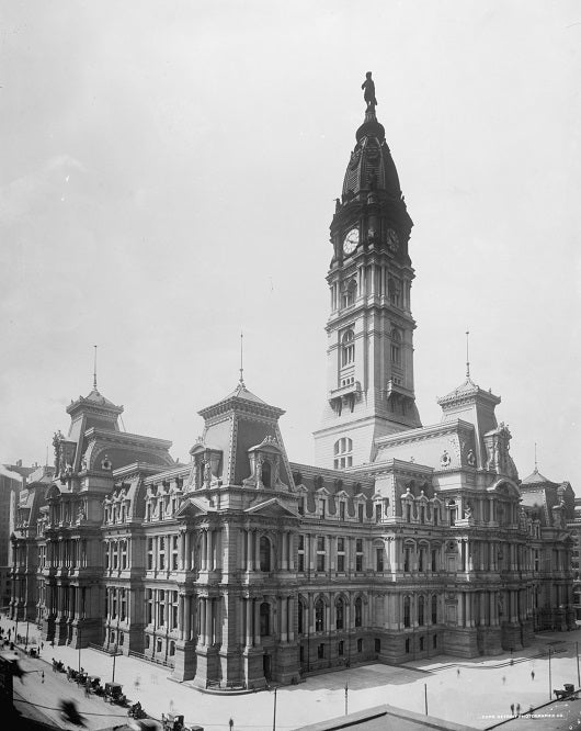 Philadelphia City Hall 1905 Print