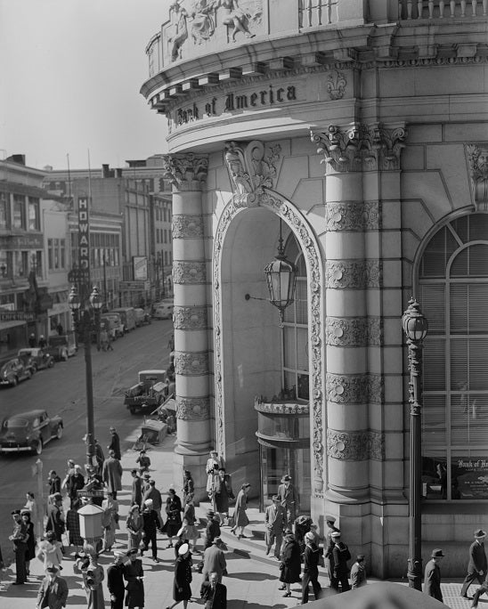 Market and Powell 1943 Print