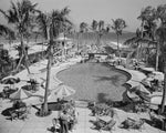 Raleigh Hotel Pool Area 1941 Print