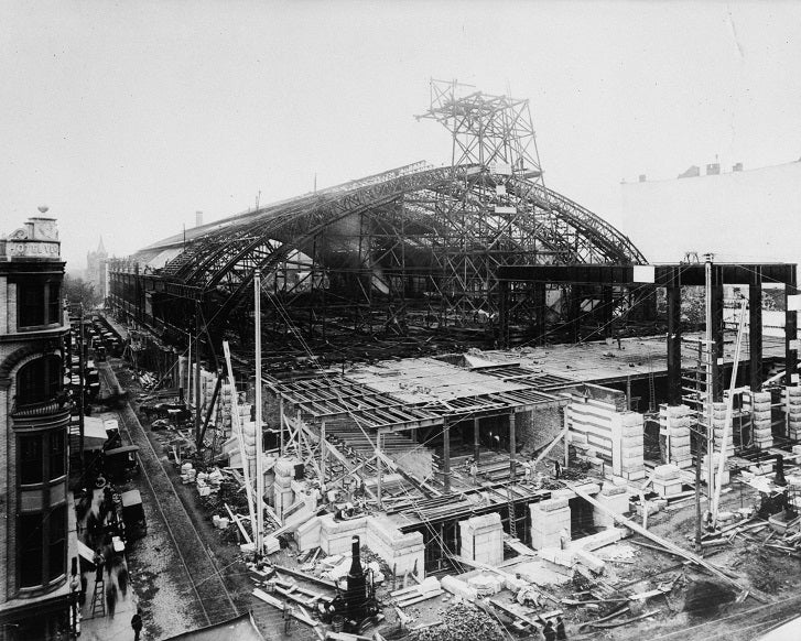 Reading Terminal under Construction 1892 Print