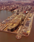 Sparrows Point Shipyard 1970s Print