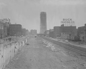 The Pru and Pike under Construction 1963 Print