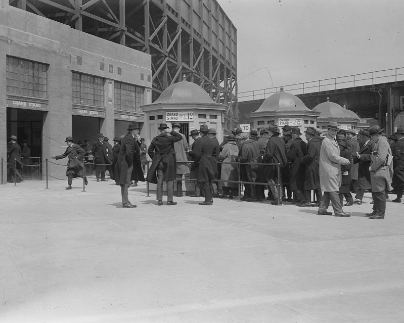 Ticket Booths at Yankee Stadium 1923 Print