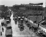 Traffic at Wrigley Field 1920s Print