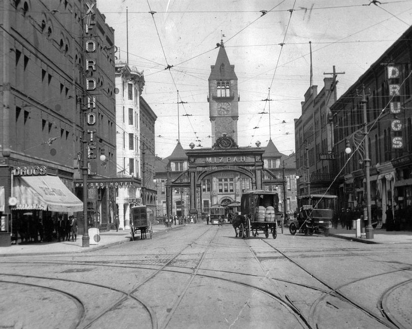 Union Station and Larimer Square 1914 Print