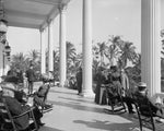 Veranda of the Royal Palm Hotel 1905 Print