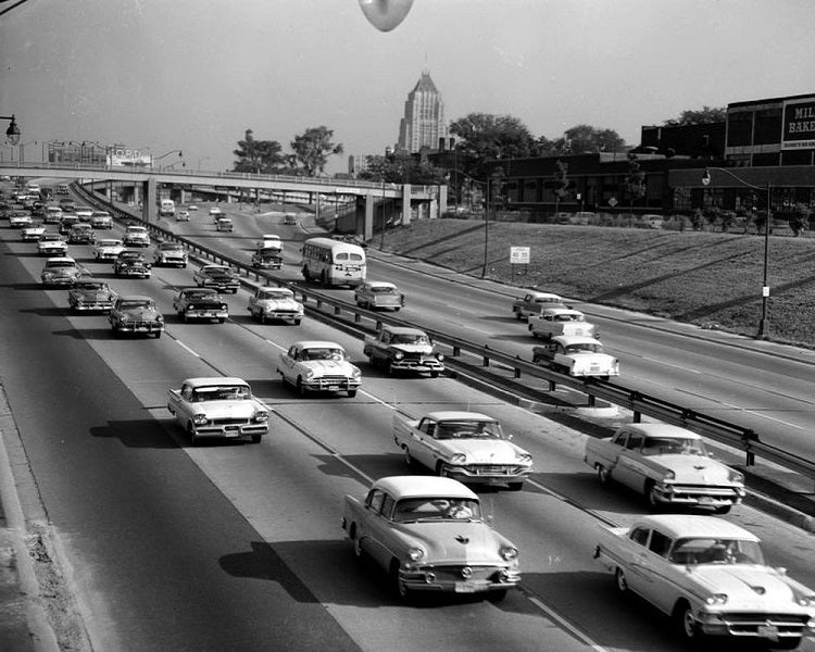 Warren Avenue Overpass 1958 Print